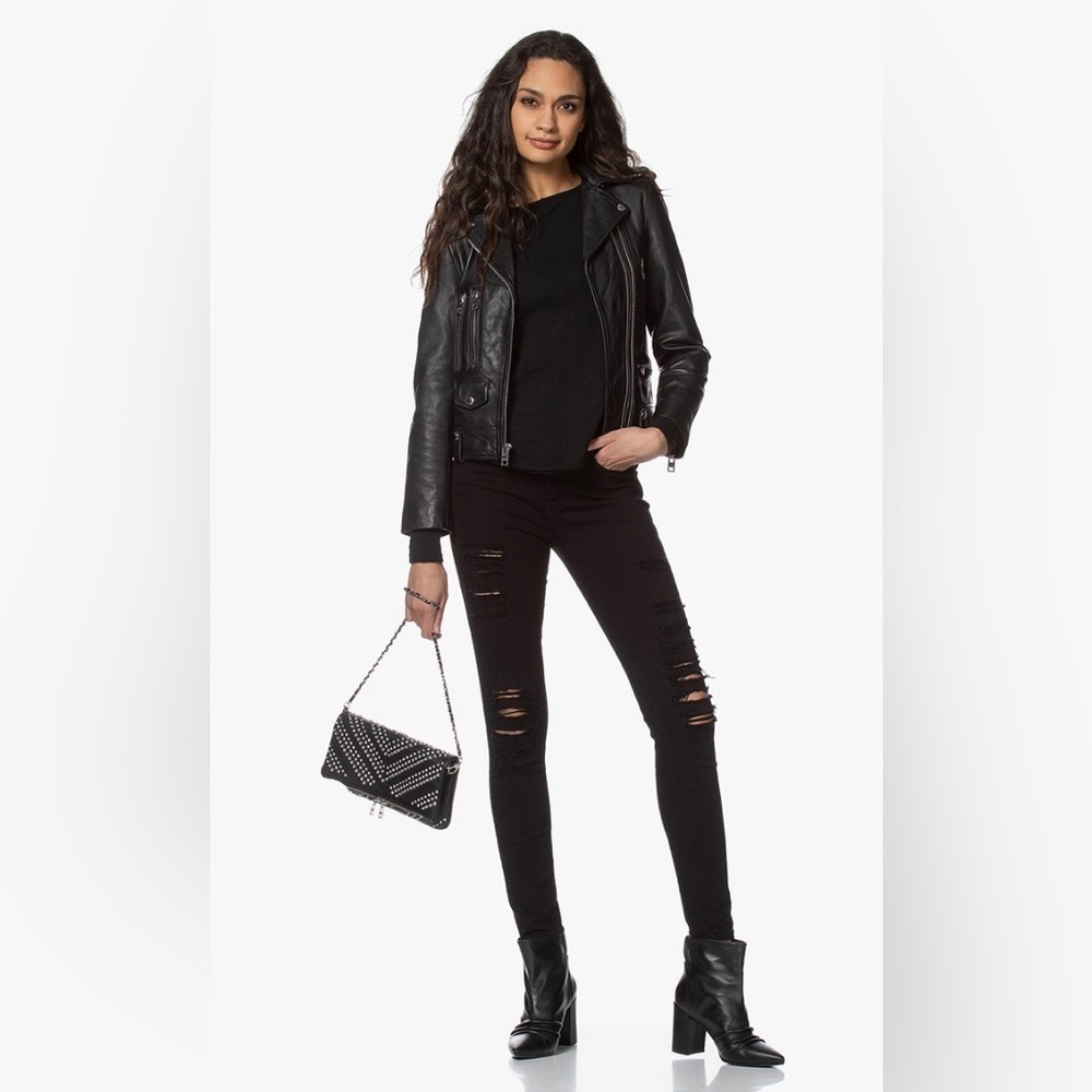 FRAME Le Skinny de Jeanne distressed jeans